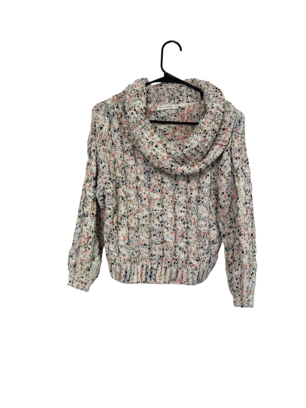 moon & madison Multicolor Cowl Neck Knit Sweater
